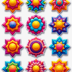 Mandalas & Rangoli - Sticker Sheet v32